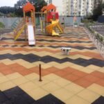 Резиновая плитка на детской площадке г. Бровары, фото 8